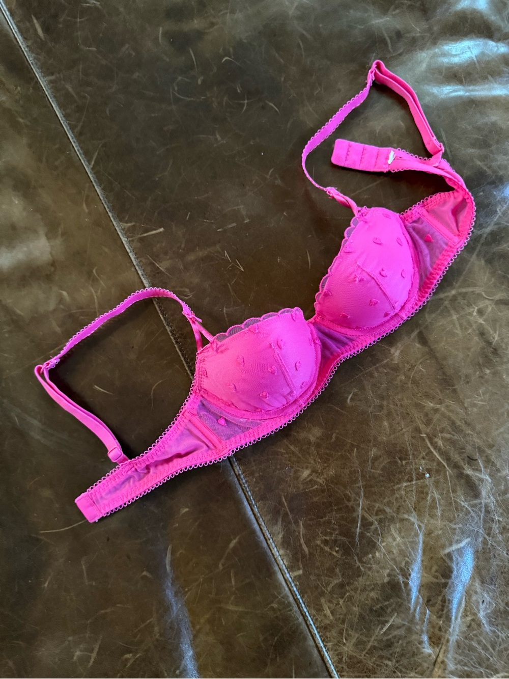 NWOT Victoria's Secret pink balconies bra 32a